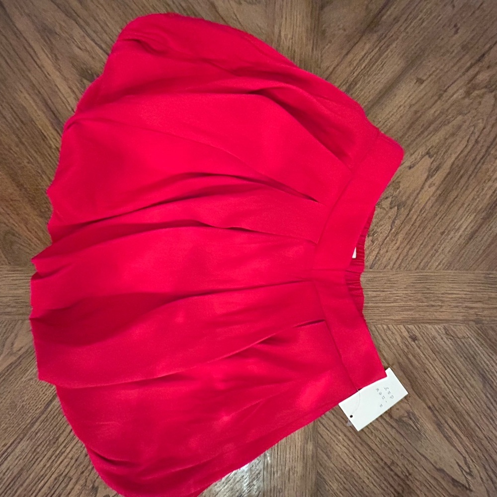 Bubble Vibrant Red Skirt